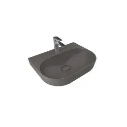 Çanakkale Seramik Zero 2.0 Oval Lavabo Mat Antrasit Gri 60x45