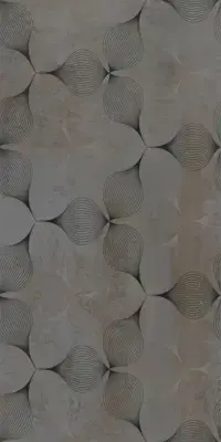Çanakkale Seramik Metalix Parlak Antrasit Altın Dekor 40x80