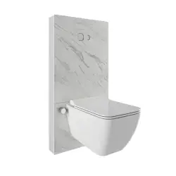 Çanakkale Seramik Trono Monoblok Rezervuar Kalesinterflex Asma Klozet Pallisandro 3/6L