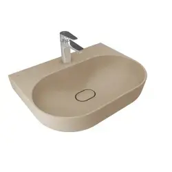 Çanakkale Seramik Zero 2.0 Oval Lavabo Mat Latte 60x45