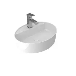 Çanakkale Seramik Smartedge Lavabo + Sifon Set Elips Parlak Beyaz