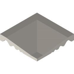 VitrA 10x10, Uni, Trim, Gri