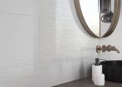 Güral Seramik Line White 30x90 Parlak Duvar Karosu